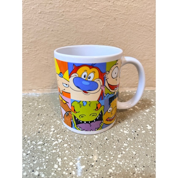 Nickelodeon 90s Characters Coffee Mug Rugrats Hey Arnold Ren Stimpy 2021 Viacom - Picture 4 of 8